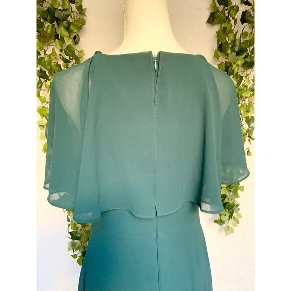 Lulus Kadence Emerald Green Chiffon Maxi Dress - Picture 10 of 12
